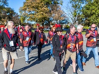 NZL CAN Christchurch 2018APR22 GO StreetParade 011 : - DATE, - PLACES, - SPORTS, - TRIPS, 10's, 2018, 2018 - Kiwi Kruisin, 2018 Christchurch Golden Oldies, April, Canterbury, Christchurch, Christchurch Netball Courts, Day, Golden Oldies Rugby Union, Month, New Zealand, Oceania, Rugby Union, Street Parade, Sunday, Year